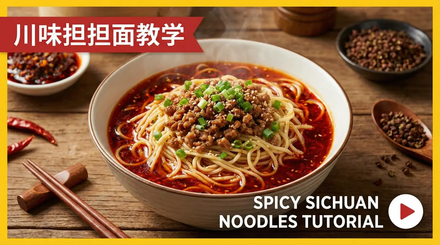 川味担担面教学 - 芒果视频美食频道